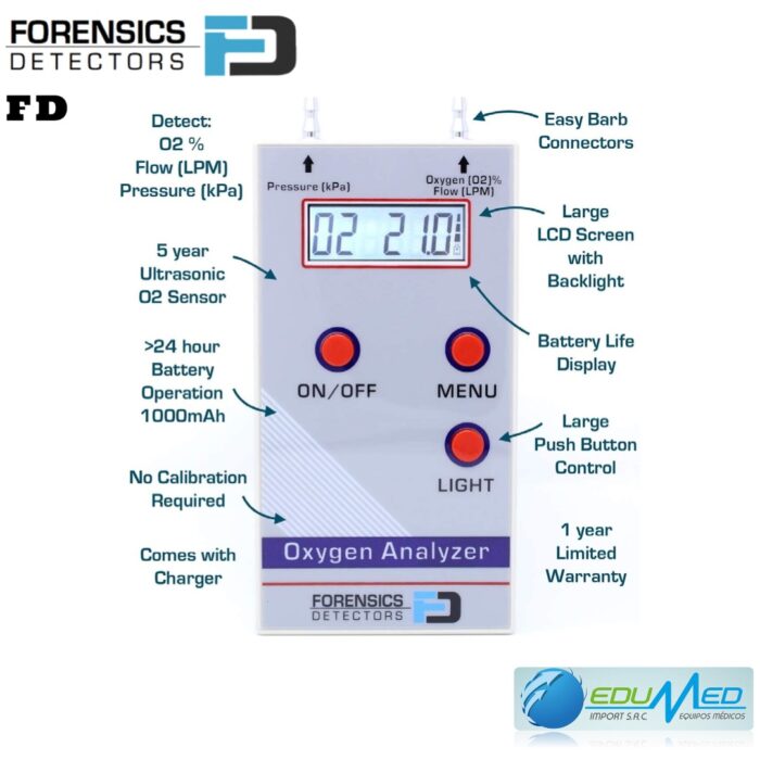 ANALIZADOR DE OXIGENO FORENSICS DETECTORS FD - Imagen 3