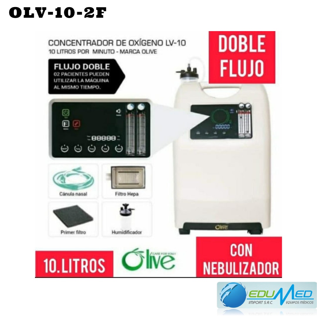 CONCENTRADOR DE OXIGENO 10L OLIVE OLV-10-2F (3)