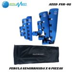 KIT DE FERULA SEMIRIGIDA X 6 PIEZAS AZED FSR-02 - Imagen 2