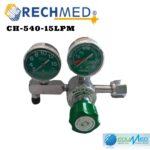 REGULADOR DE OXIGENO DE 2 MANOMETROS RECHMED|CH-540-15LPM