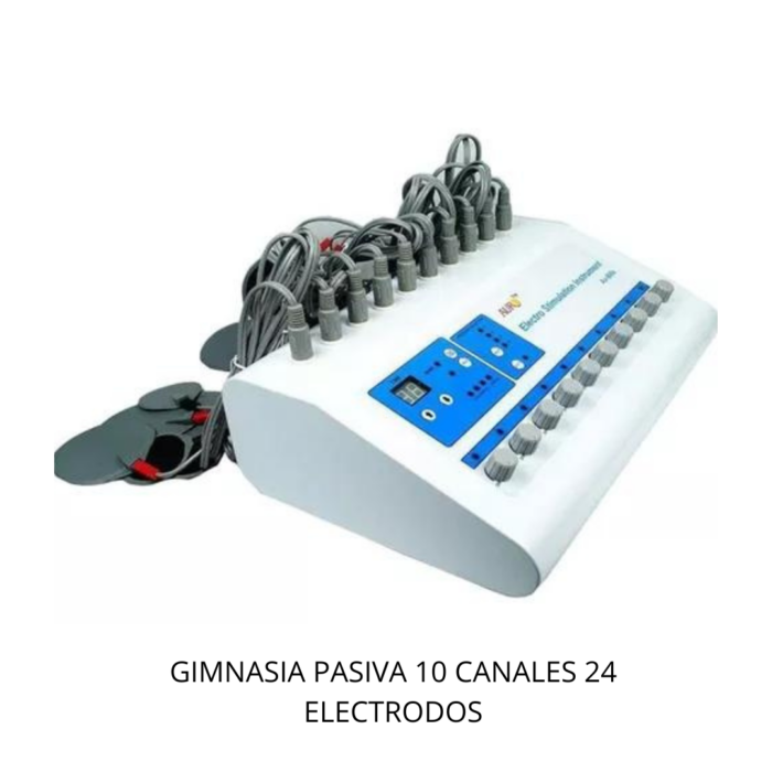 Gimnasia Pasiva Profesional 10 Canales 24 Electrodos - Imagen 3