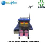 COCHE PORTA MEDICAMENTOS DE 6 CAJONES AZED KN-HS701 - Imagen 3