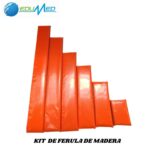 KIT DE FERULA DE MADERA X 6 PIEZAS AZED FM-A1 - Imagen 3