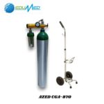 BALÓN DE OXIGENO DE 1.5M3 AZED CGA-870 EQUIPADO CON COCHE