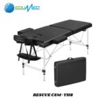 CAMILLA DE MASAJES PORTATIL RESCUE DE 2 SECCIONES
