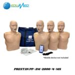 MANIQUÍ DE RCP PARA ADULTO CON APLICATIVO PACK X4 PRESTAN PP-AM-2000-4-MS