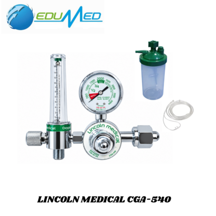 REGULADOR CON FLUJÓMETRO DE 0.5-15LPM LINCOLN MEDICAL CGA-540